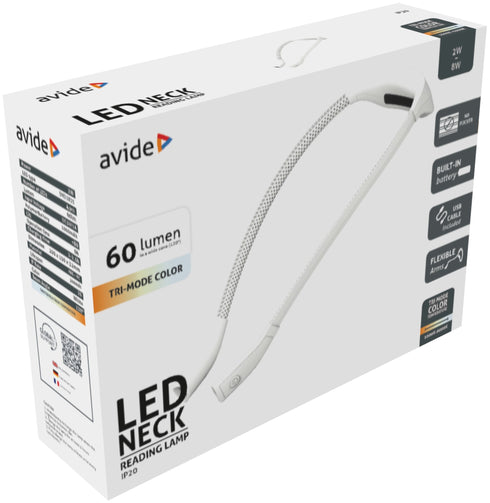 Avide 955827 Svetilka okoli vratu 2W CCT 60lm USB