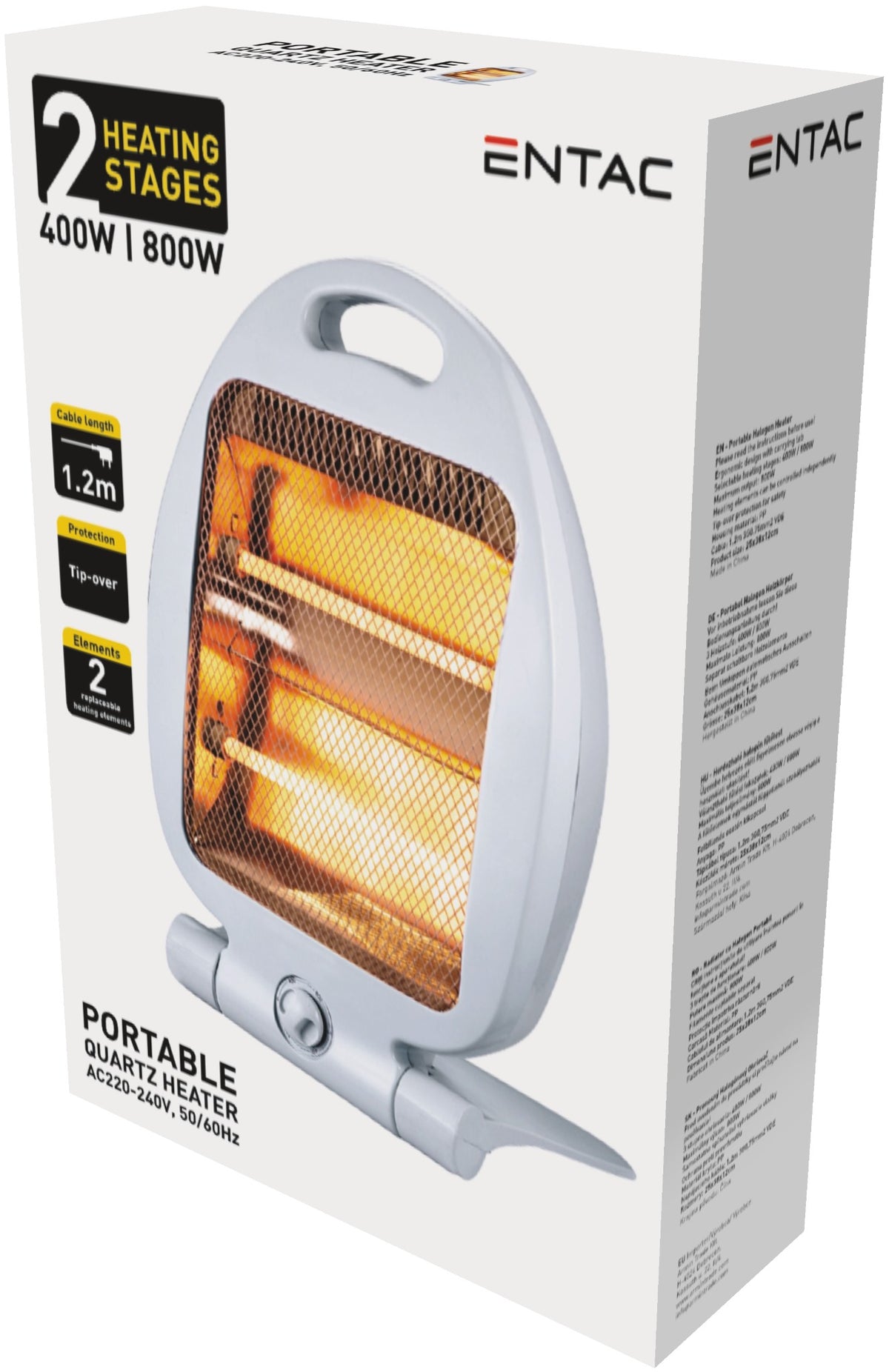 Entac 979908 Prenosni grelnik kvarčni IR 400 / 800W