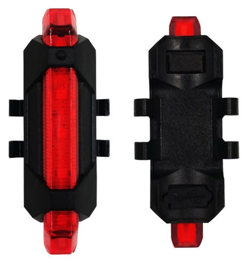 Svetilka za kolo polnilna 2W 360m Li-Polymer rdeča EBL-2W-RED