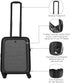 Kovček Wenger 610163 Syntry 14", 4 koleščke + USB, Črno-Siv, 36-44 L