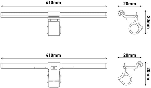 Svetilka za na monitor 5W CCT 160lm 410mm ABLDL-SCREEN-USB-5W