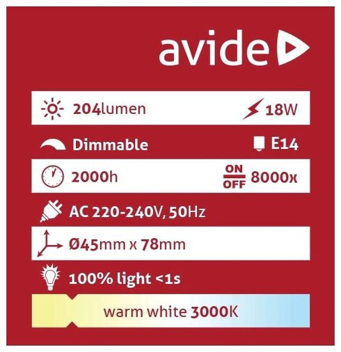 Žarnica halogen Classic MINI 18W E27 2000h AHMG27WW-18W