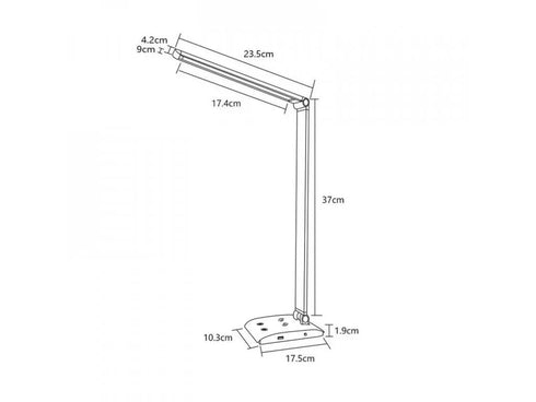 Asalite ASAL0263 Namizna svetilka 7W LED CCT + brezžična postaja