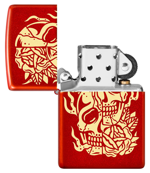 Zippo vžigalnik 36059 Tattoo Split Skull