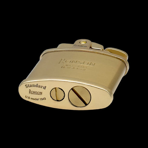 Set darilni Ronson 301001 vžigalnik zlat Nostalgia in Bencin 133 ml