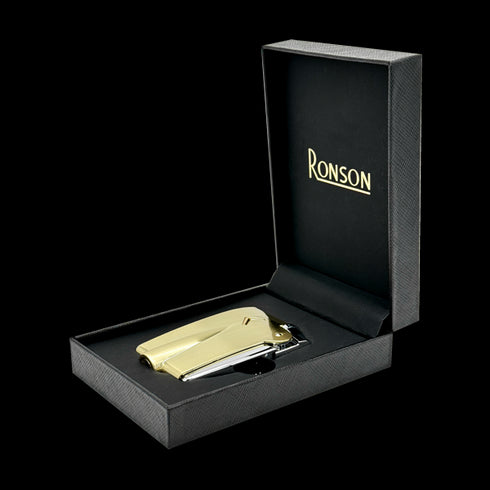 Vžigalnik Ronson 100002 plinski Premier Varaflame, Zlat