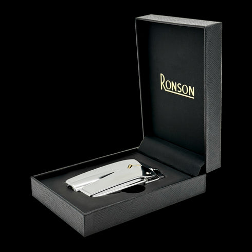 Ronson 100001 Vžigalnik plinski Premier Vareflame srebrn