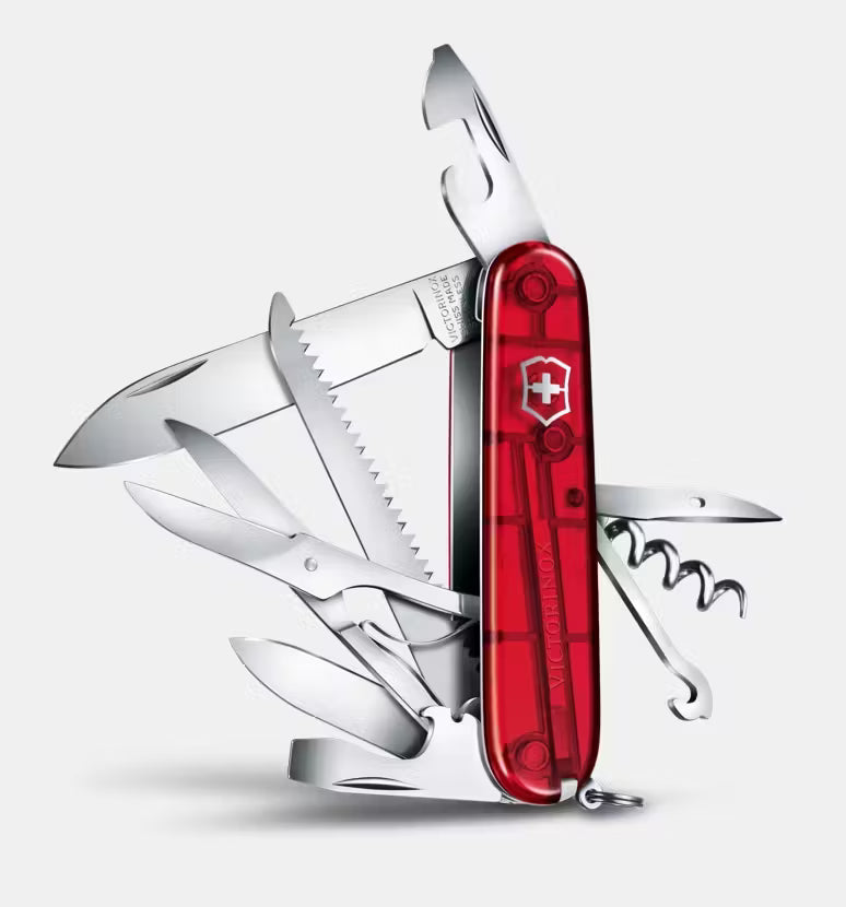 Nož žepni 1.3713.T Huntsman, Transparent Red