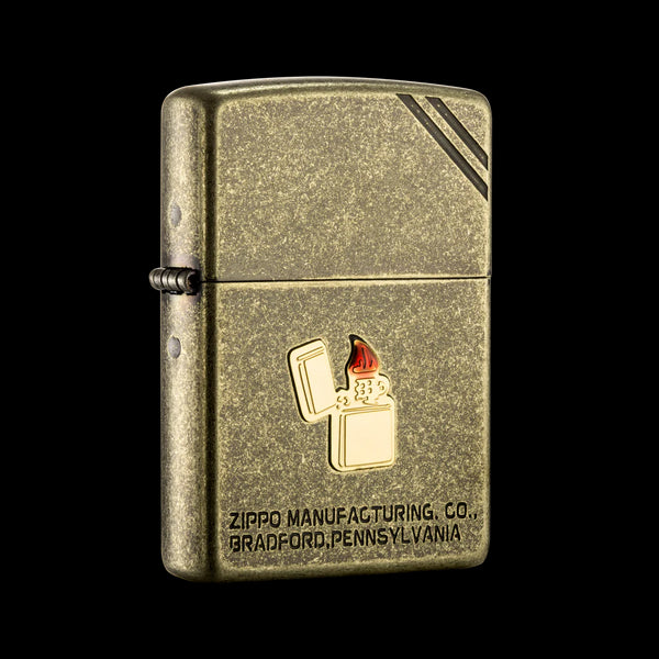 Zippo vžigalnik ZA-3-90A Antique Stone BS Emblem