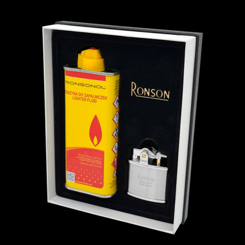 Set darilni Ronson 301002 vžigalnik Satin Nostalgia in Bencin 133 ml