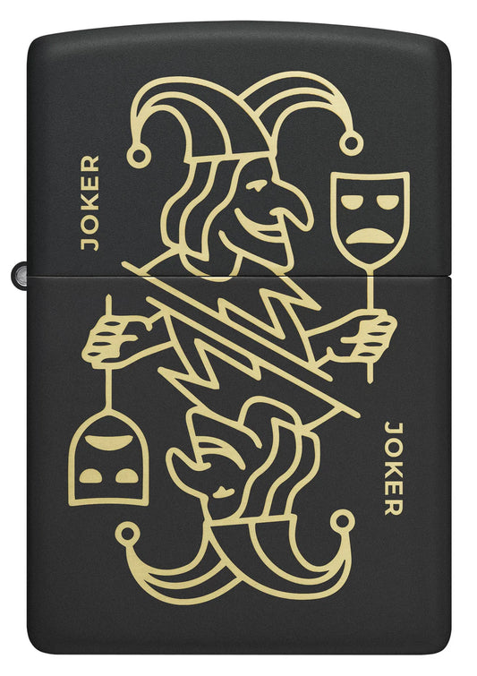 Zippo 46290 vžigalnik Joker Card Black Matte