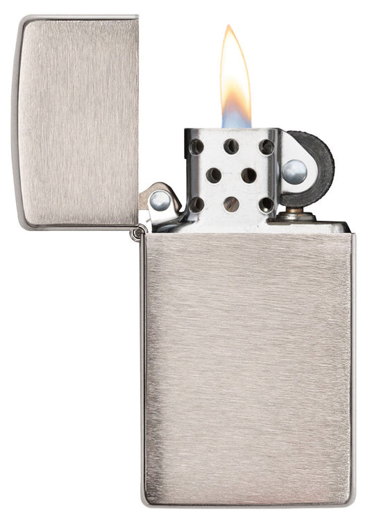 Zippo vžigalnik 1600 Slim® Brushed Chrome