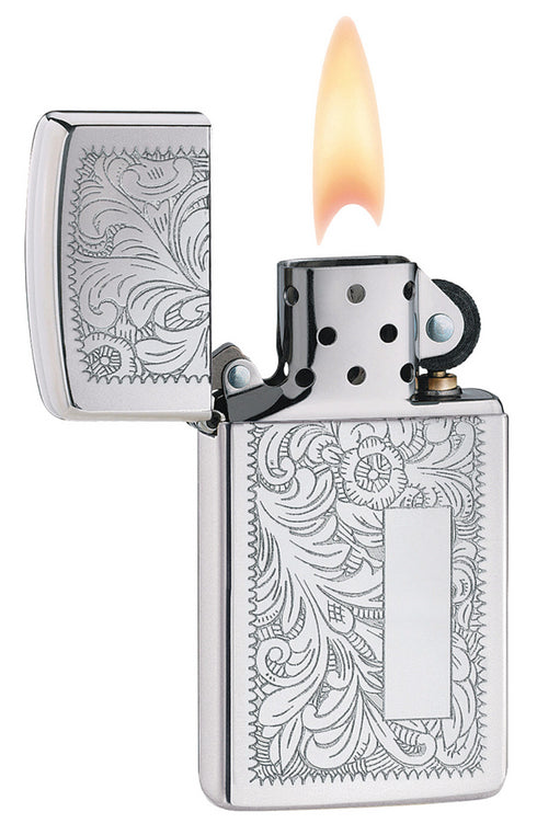 Zippo vžigalnik 1652 Venetian® Slim® High Polish Chrome