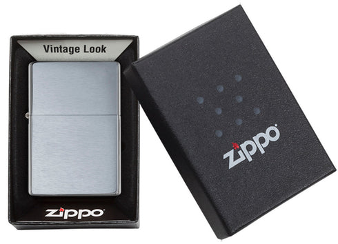 Zippo vžigalnik 230.25 Vintage Brushed Chrome