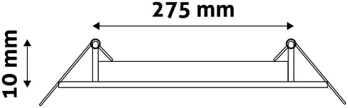 Avide 913100 Vgradna stropna svetilka LED 24W WW 1990 lm