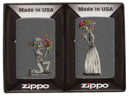 Zippo vžigalnik 28987 Day of The Dead Skulls SET (2 vžigalnika)