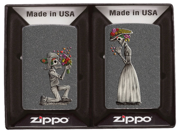 Zippo vžigalnik 28987 Day of The Dead Skulls SET (2 vžigalnika)
