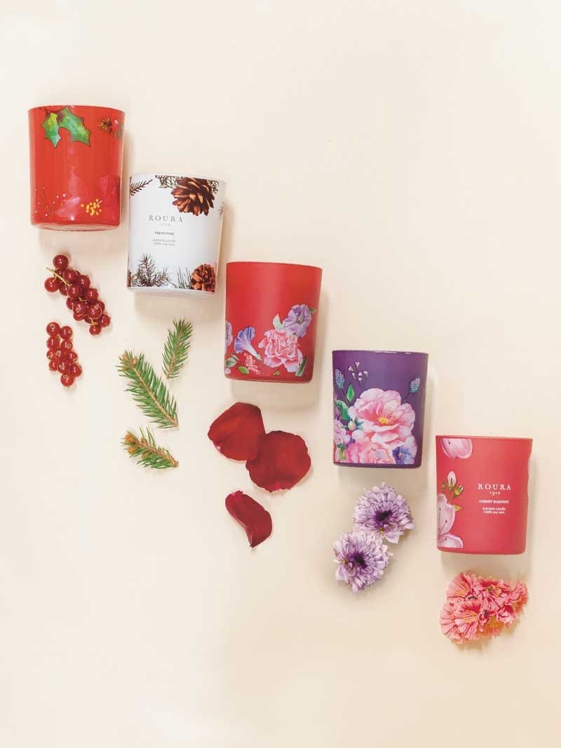 Roura 333500.221 Sveča Peony - Aroma 3 v 1