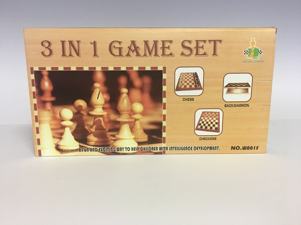 Igra Šah, Dama in Backgammon, Set 25 cm