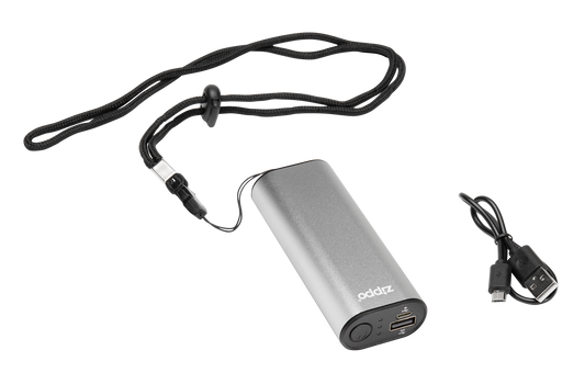 Zippo 2007390 HeatBank™ 6 - Polnilni grelec in Power Bank, Srebrn