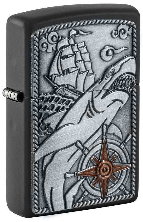 Zippo vžigalnik 48120 Shark Ship Emblem
