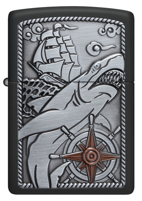 Zippo vžigalnik 48120 Shark Ship Emblem