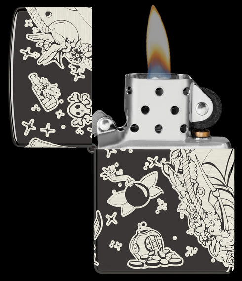 Zippo vžigalnik 48398 Tattoo Pirates