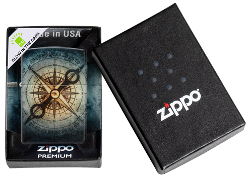 Zippo vžigalnik 48562 Compass Skull