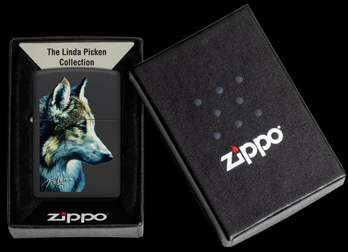 Zippo vžigalnik 48598 Linda Picken, Wolf