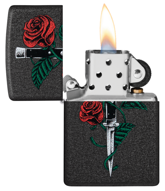 Zippo vžigalnik 49778 Rose Dagger Tattoo