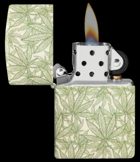 Zippo vžigalnik 49804 Green Cannabis