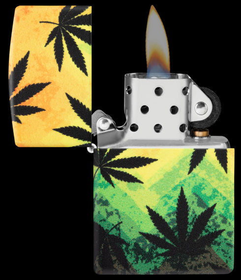 Zippo vžigalnik 49806 Rasta Cannabis