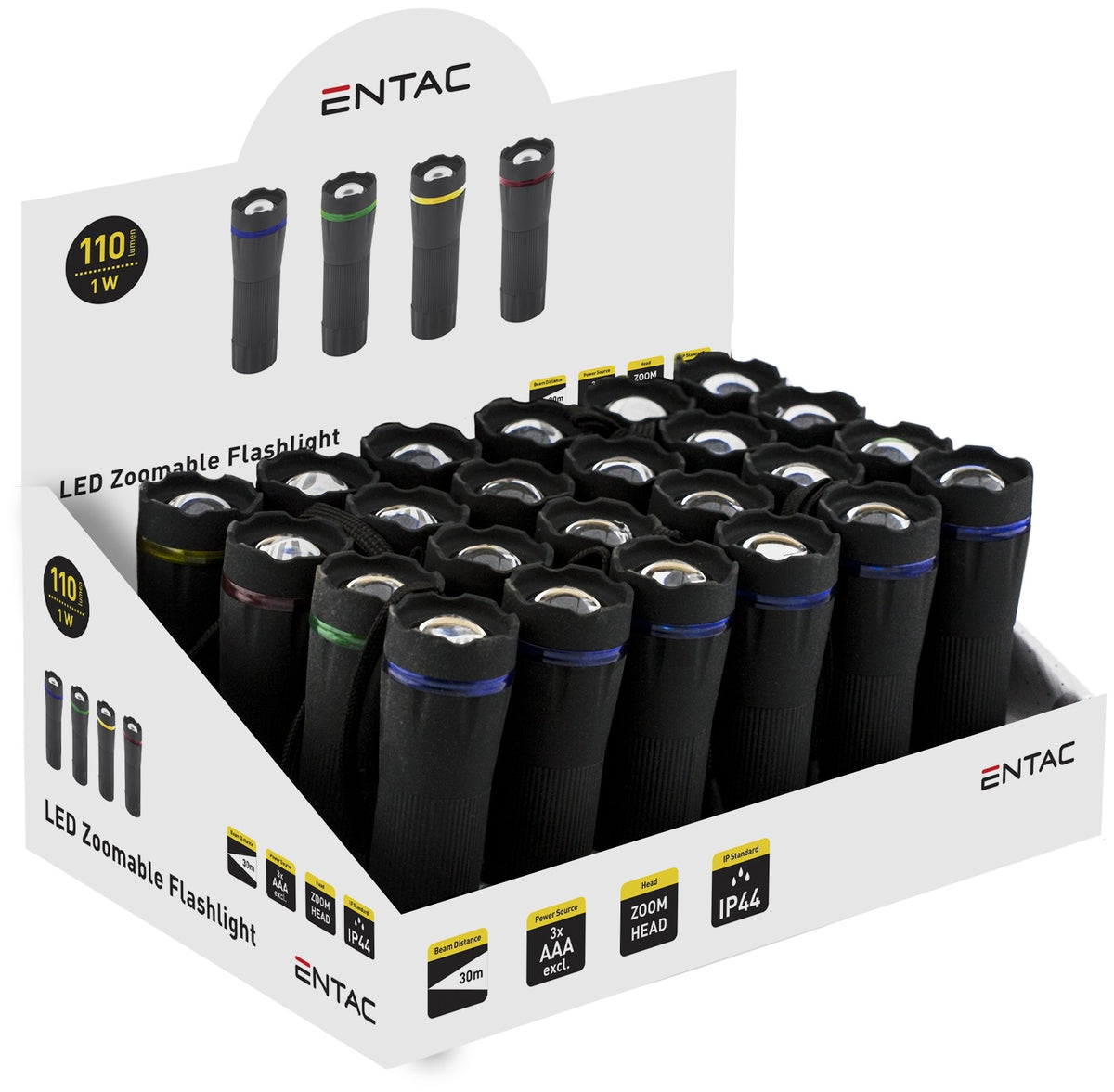 Entac EFL-ZOOM-PL Baterijska svetilka Zoom LED 1W 30m 110 lm
