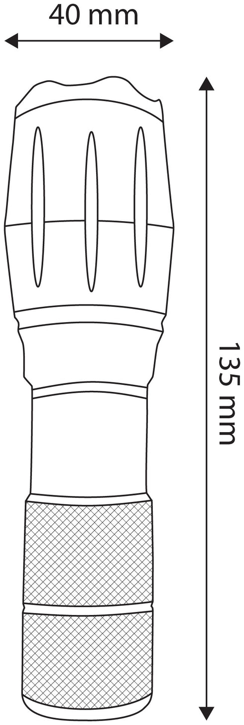 Entac 01589 Svetilka Zoom z nosilcem za kolo