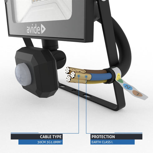 Avide 08984 Reflektor s senzorjem SMD LED 10W NW 800 lm