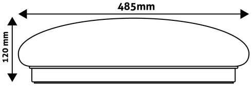 Avide 916187 Stropna svetilka Stella LED 48W CCT 2400 lm z daljinskim upravljalnikom