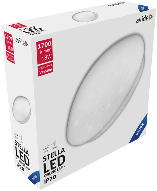 Avide 924748 Stropna svetilka Stella (Starry) LED 18W 6400K 1700 lm