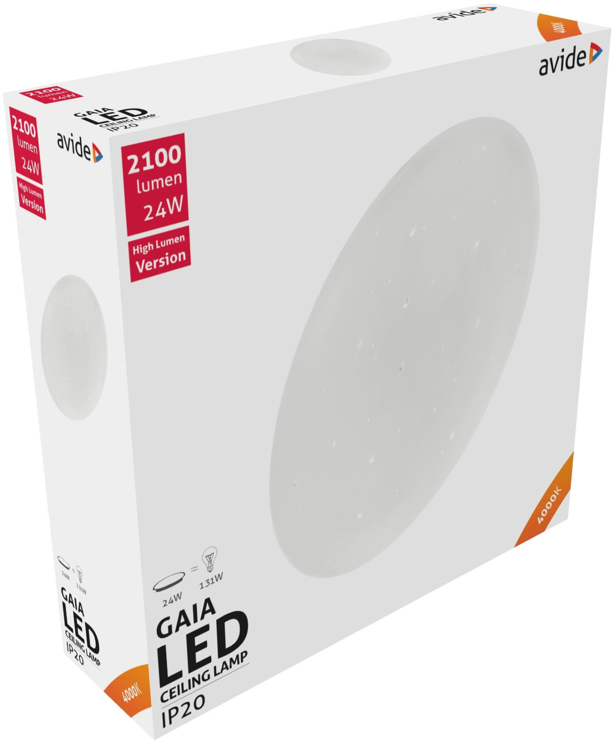 Avide 927480 Stropna svetilka Gaia LED 24W 4000K 2100 lm