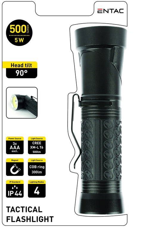 Entac 982069 Baterijska svetilka CREE COB LED 90° 5W 3xAAA