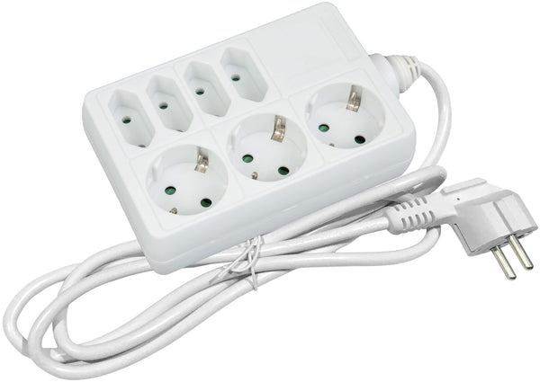 Entac 984469 Podaljšek 7-vtični 3x 16A 4x 2.5A 1.5m