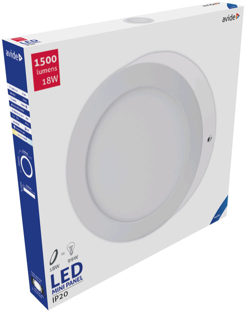 Avide 281963 Stropna svetilka LED 18W CW 1500 lm