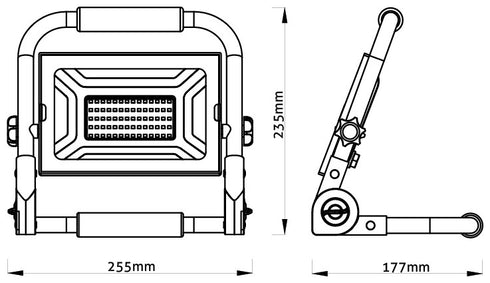 Avide 919744 Reflektor Slim s stojalom SMD LED 50W NW 3250lm