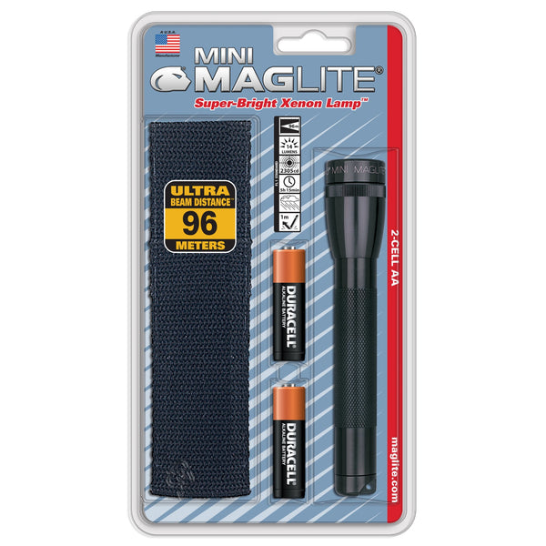 Maglite M2A01H Svetilka Xenon Mini z etuijem, črna
