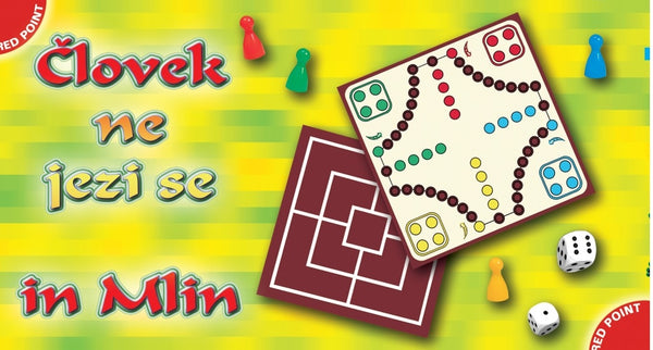 Grafoprint 190111M Igra Človek ne jezi se in Mlin