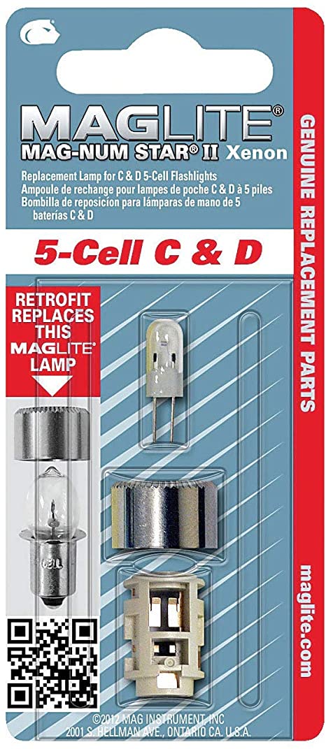 Maglite LMSA501/LMXA501 Žarnica Xenon za 5-Cell D in C