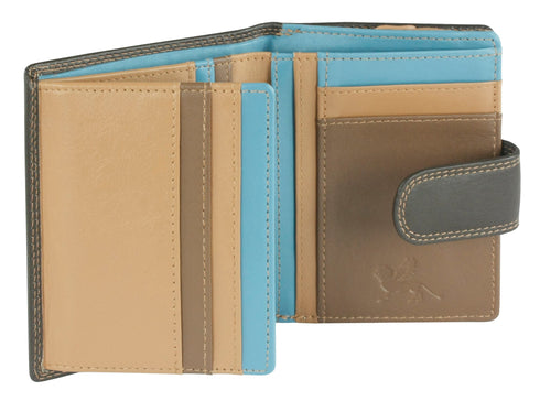 Mano M17702BR/TP Ženska denarnica rjava/sv. modro/bež