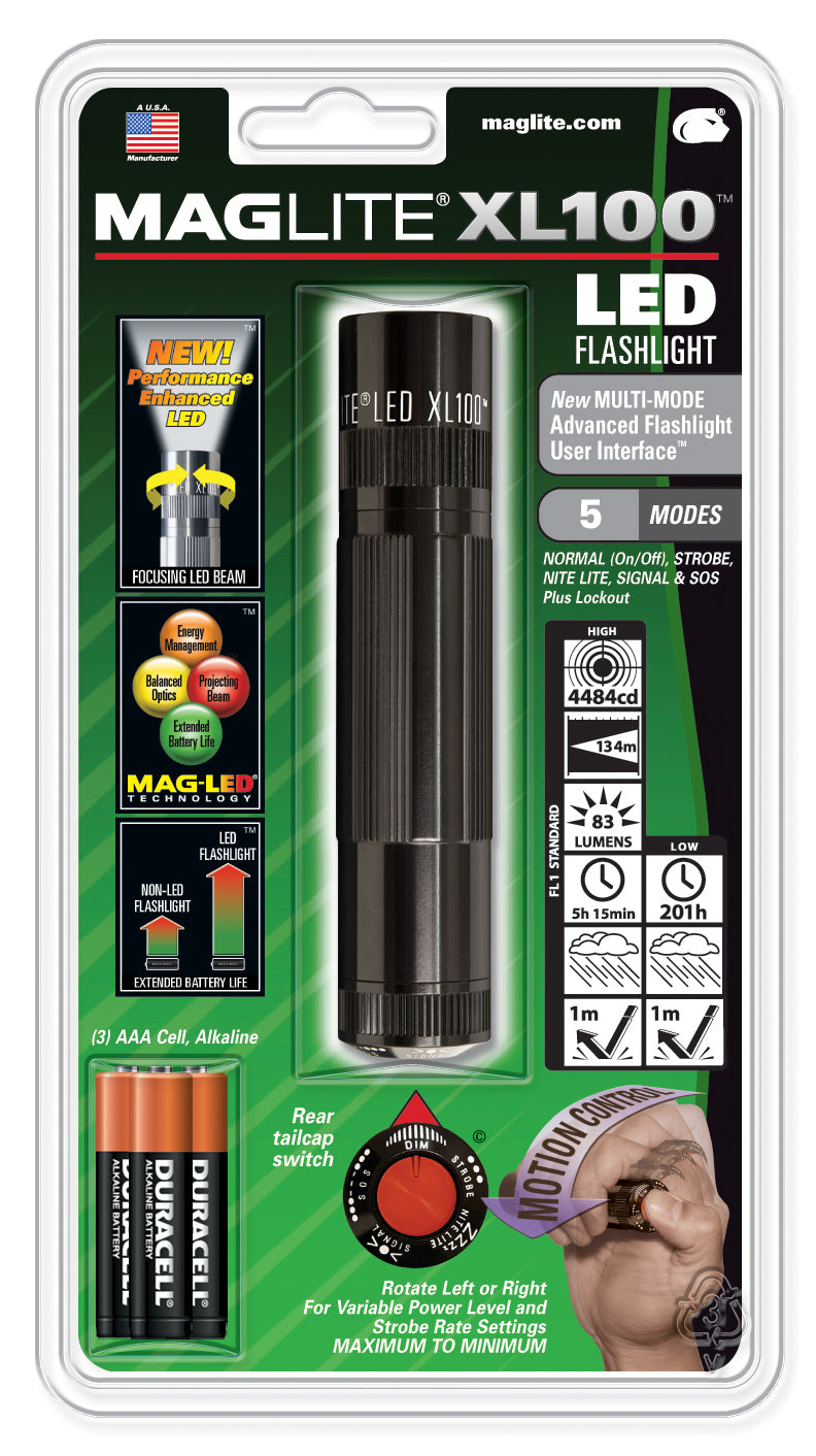 Maglite XL100-S3016 Baterijska svetilka XL100 LED 130 m (blister)