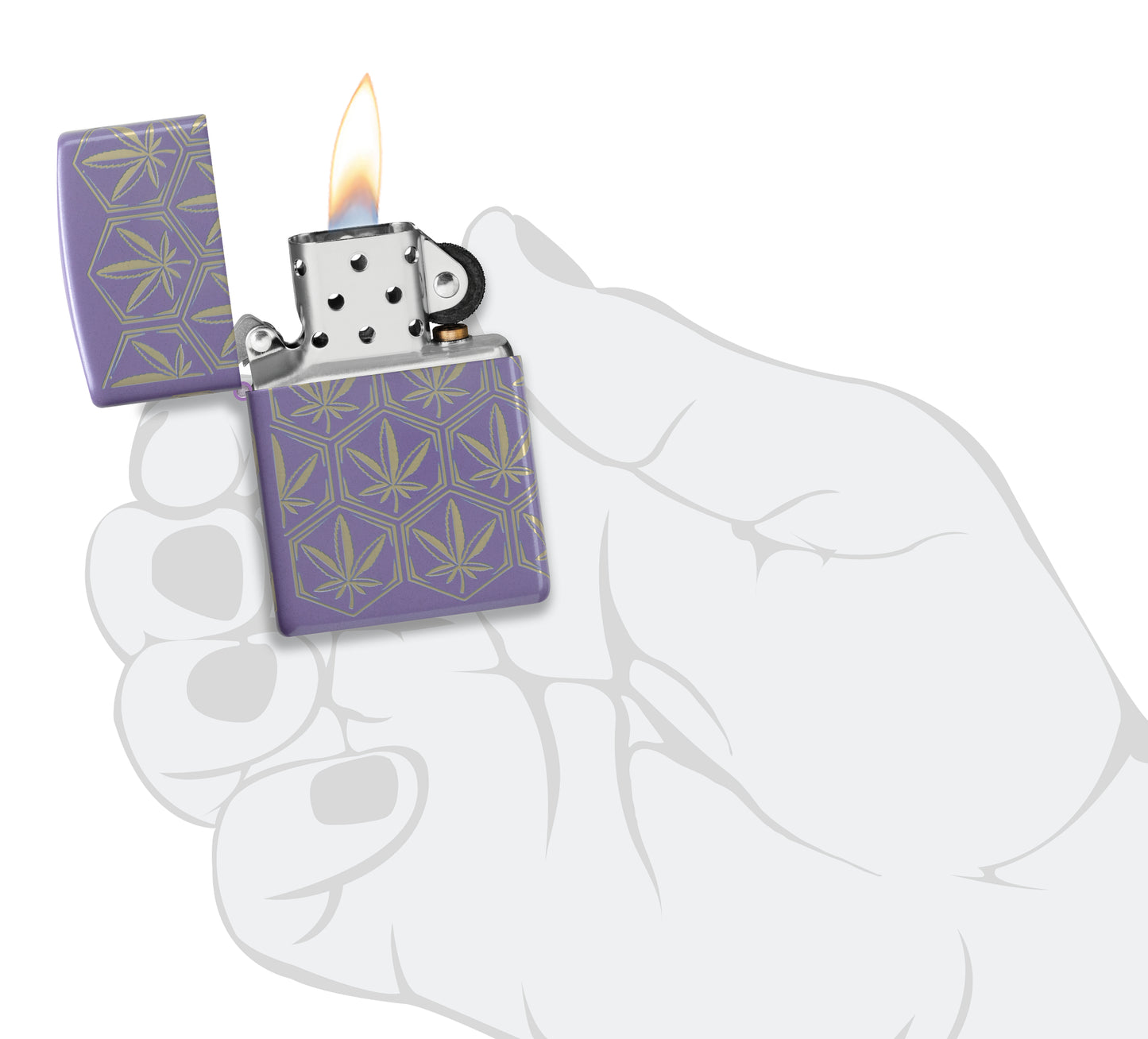 Zippo 46855 vžigalnik Honeycomb Cannabis