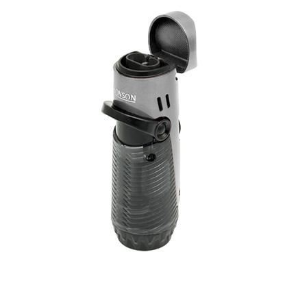 Ronson  117003 Vžigalnik plinski Jet Flame Bora, Srebrna/Črna