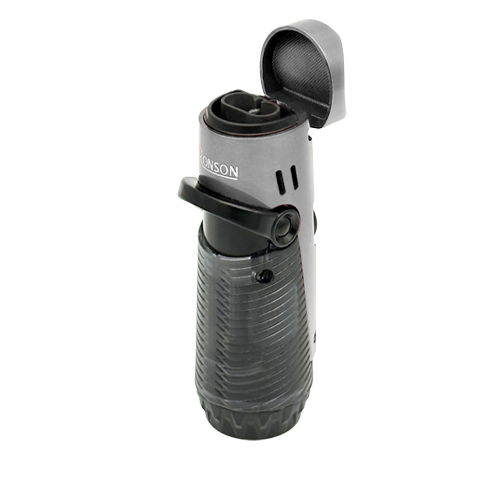Ronson  117003 Vžigalnik plinski Jet Flame Bora, Srebrna/Črna